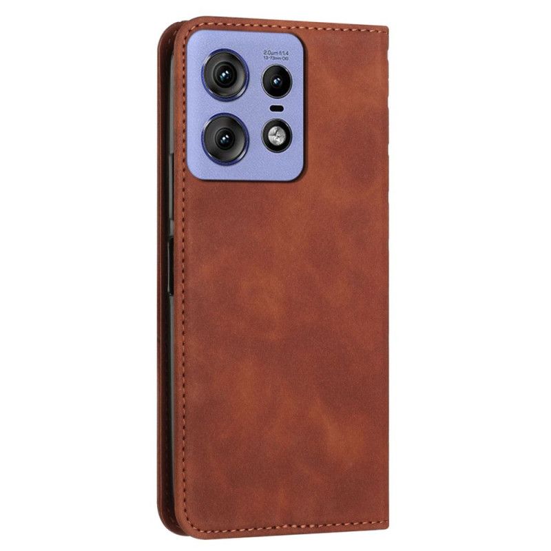 Flip Case Motorola Edge 50 Pro Handyhülle Rautenmuster