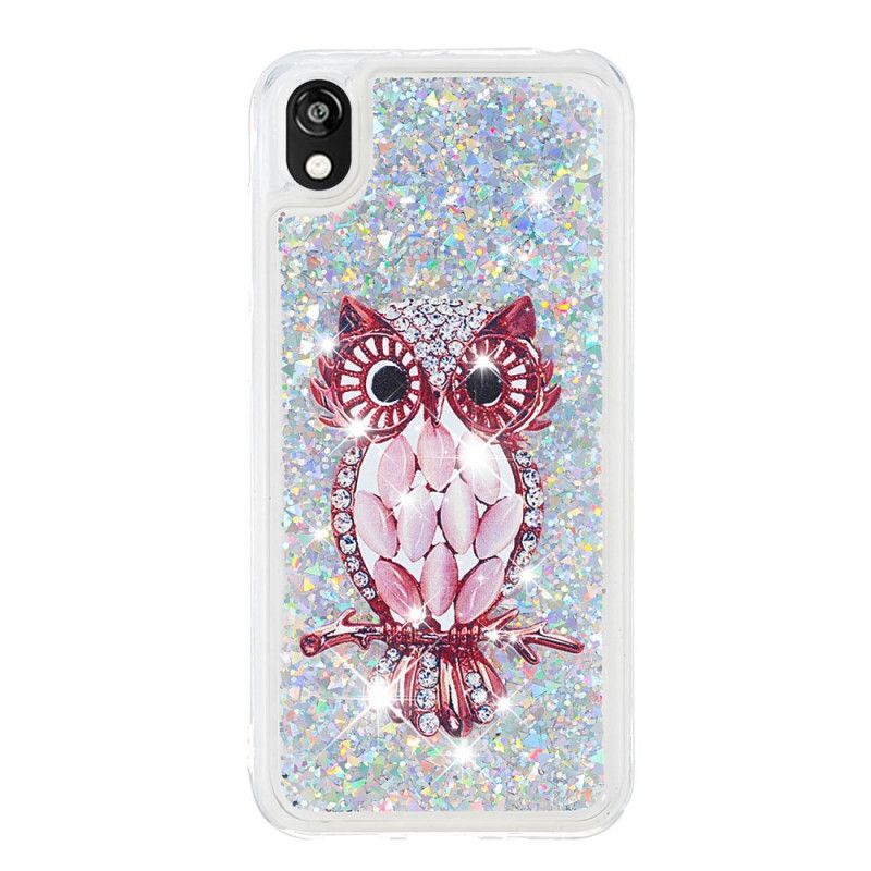 Hülle Huawei Y5 2019 Handyhülle Reiche Glitzer-Miss-Eule