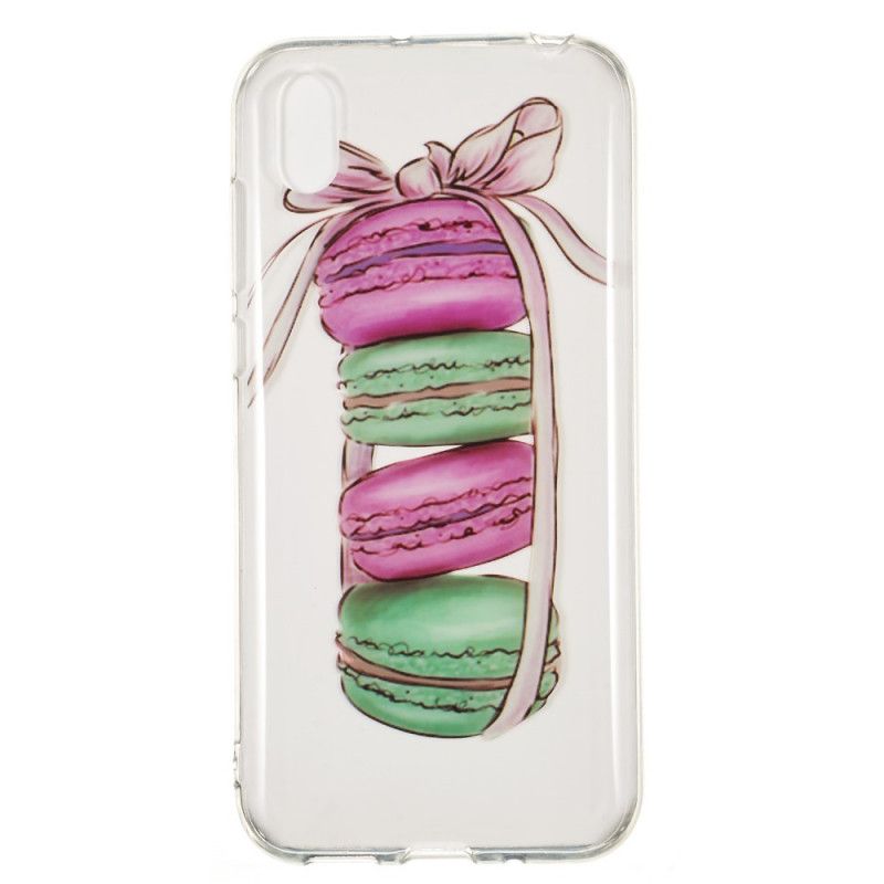 Hülle Huawei Y5 2019 Transparente Gourmet-Makronen
