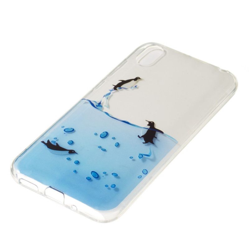 Hülle Huawei Y5 2019 Transparentes Pinguinspiel