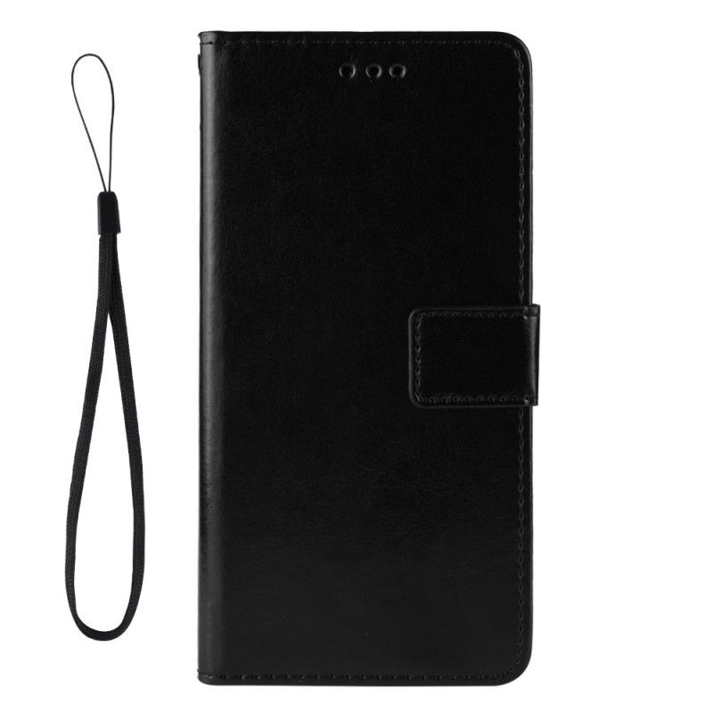 Lederhüllen Huawei Y5 2019 Schwarz Auffälliges Kunstleder