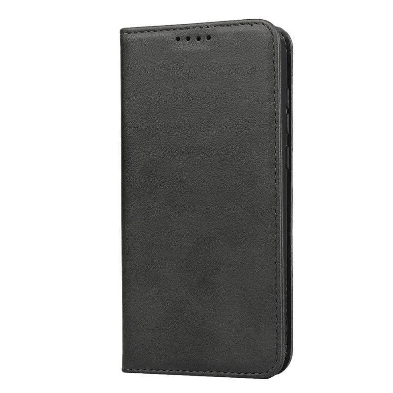 Flip Case Honor 8S Schwarz Dezenter Lederstil