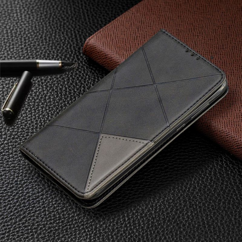 Flip Case Honor 8S Schwarz Künstlerstil