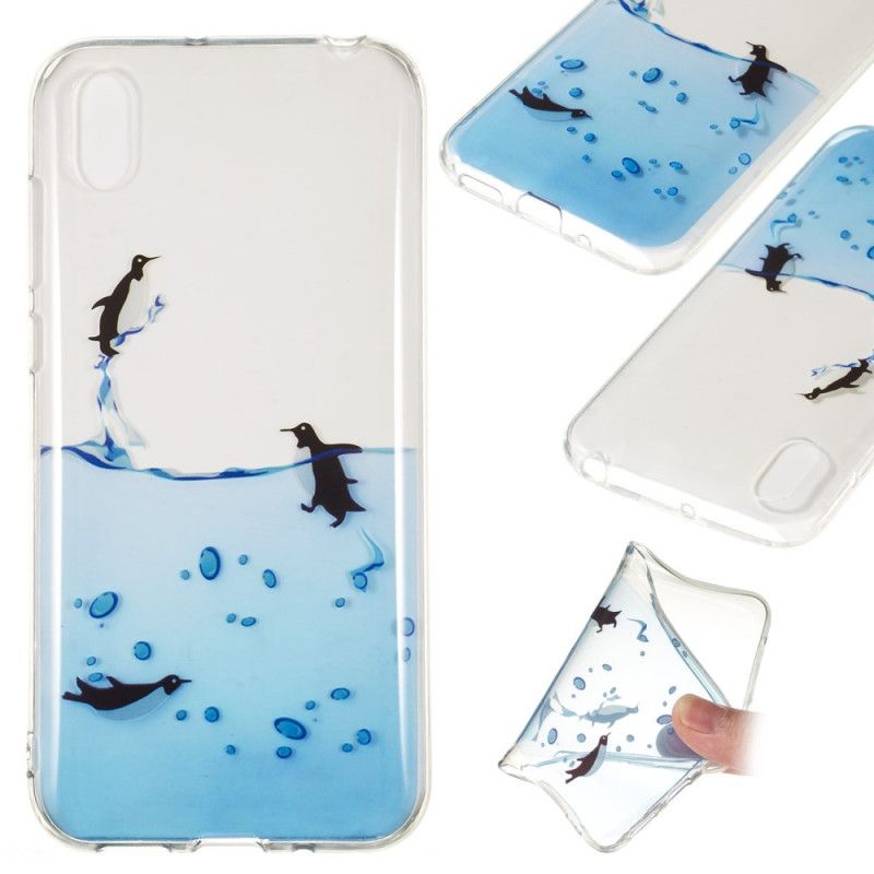 Hülle Honor 8S Transparentes Pinguinspiel