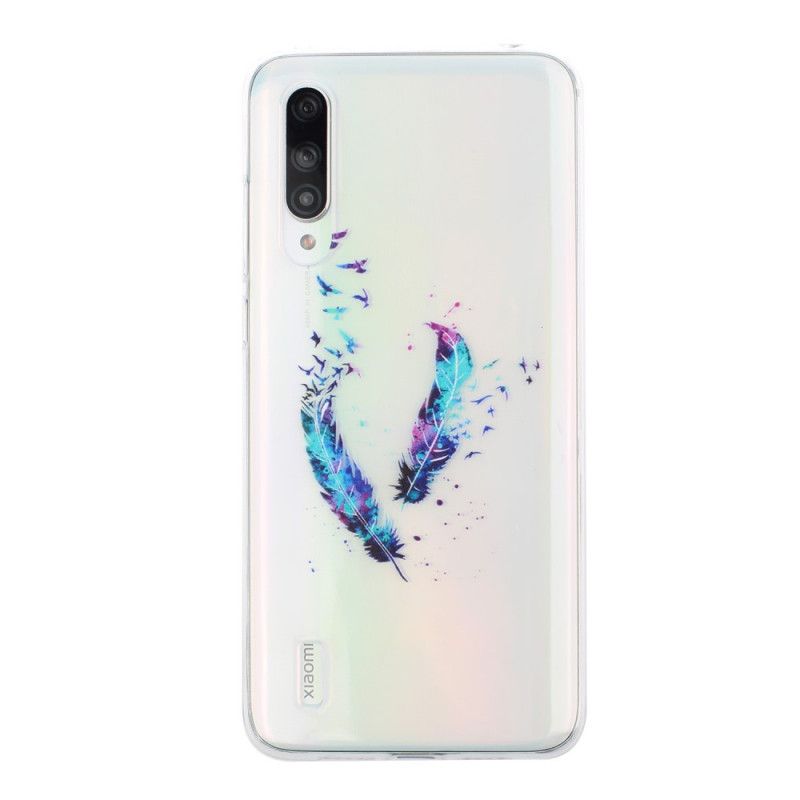 Hülle Xiaomi Mi 9 Lite Transparente Federn