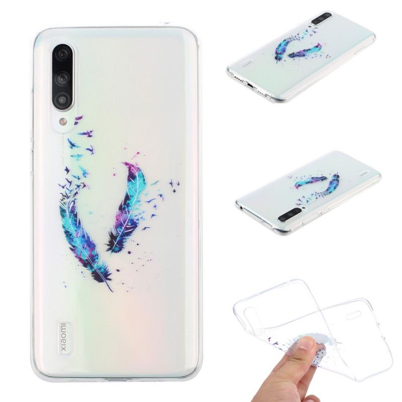 Hülle Xiaomi Mi 9 Lite Transparente Federn