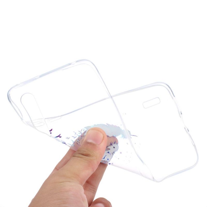 Hülle Xiaomi Mi 9 Lite Transparente Federn