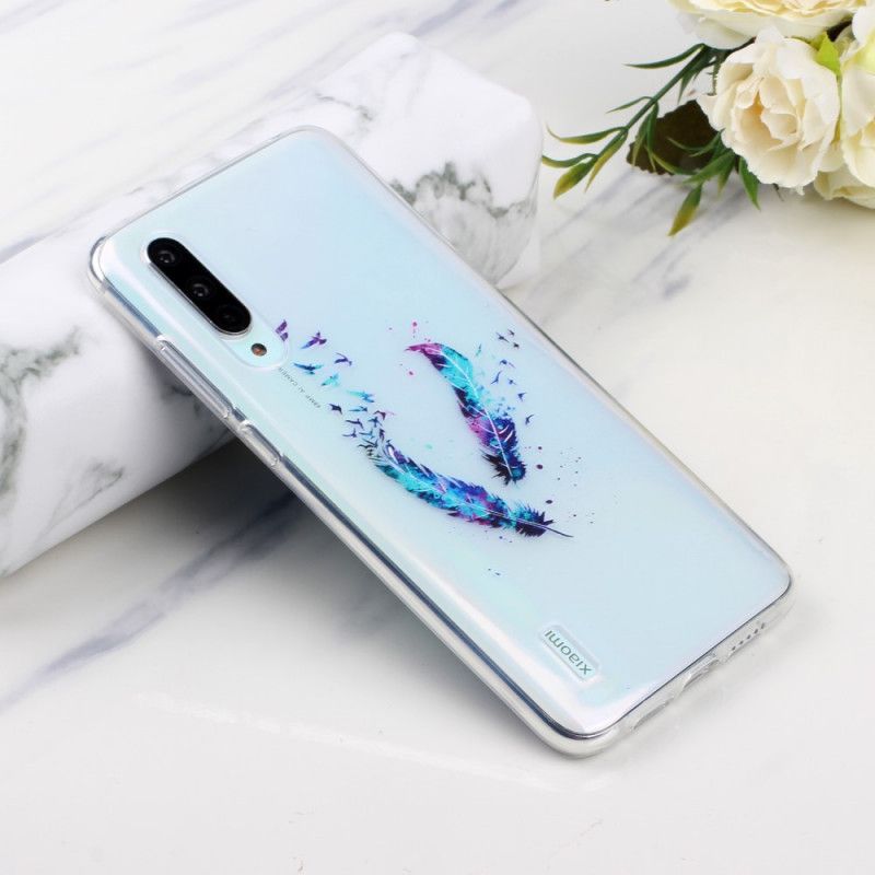 Hülle Xiaomi Mi 9 Lite Transparente Federn