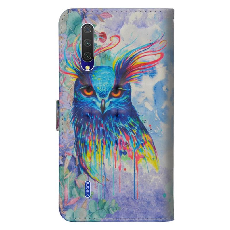 Lederhüllen Xiaomi Mi 9 Lite Aquarellvogel