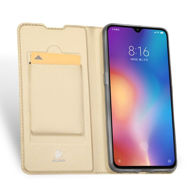 Flip Case Für Xiaomi Mi 9 Marineblau Erstklassige Serie