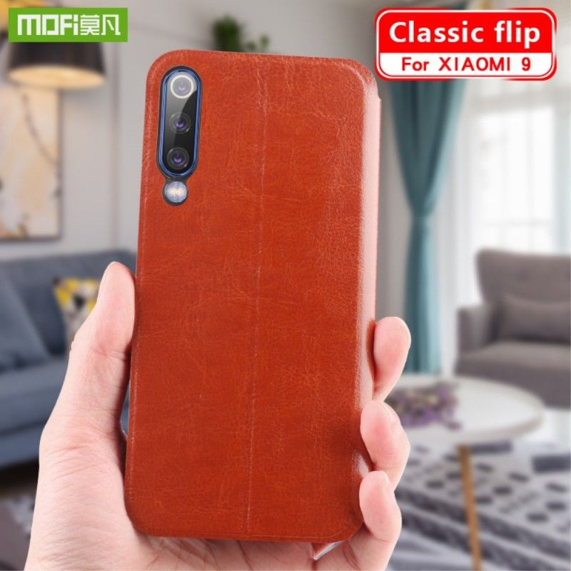 Flip Case Xiaomi Mi 9 Schwarz Vintage Mofi
