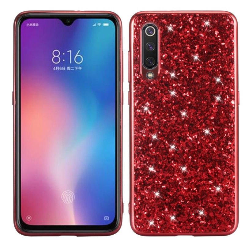 Hülle Xiaomi Mi 9 Rot Handyhülle Ich Bin Glitzernd