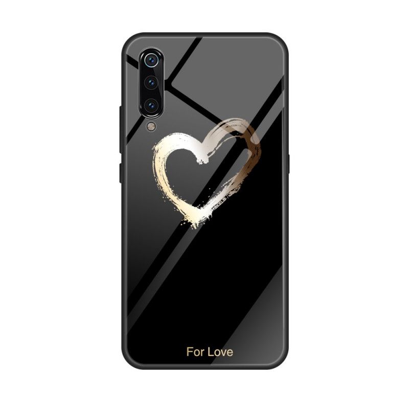 Hülle Xiaomi Mi 9 Schwarz Herz Aus Gold Für Die Liebe