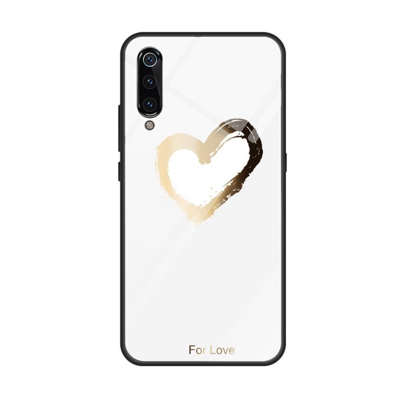 Hülle Xiaomi Mi 9 Schwarz Herz Aus Gold Für Die Liebe