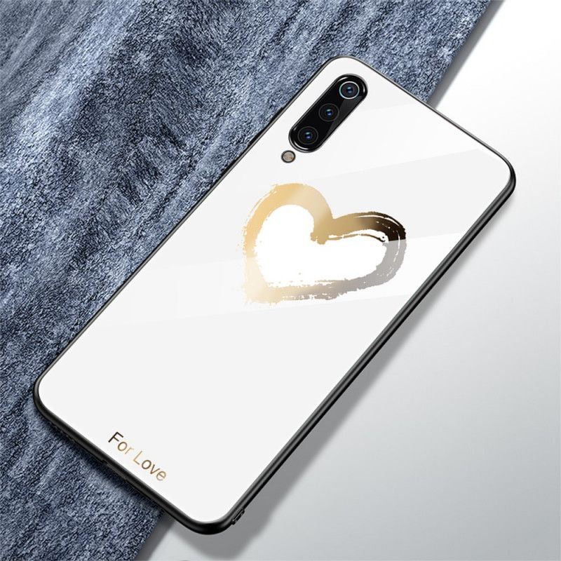 Hülle Xiaomi Mi 9 Schwarz Herz Aus Gold Für Die Liebe