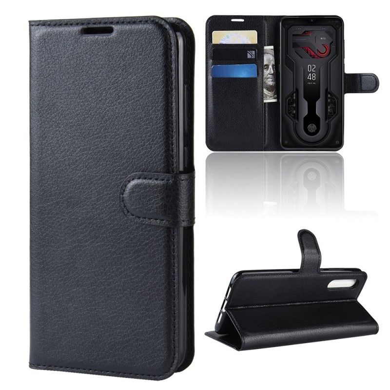 Lederhüllen Xiaomi Mi 9 Schwarz Klassisch
