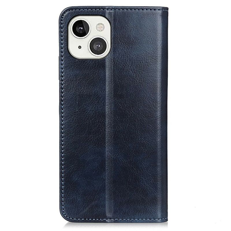 Flip Case Für Iphone 13 Mini Litschispaltleder