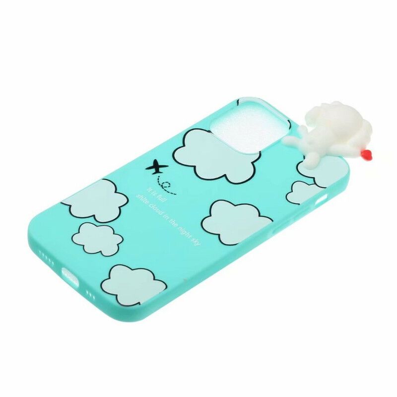 Hülle Für Iphone 13 Mini 3d-hund In Den Wolken