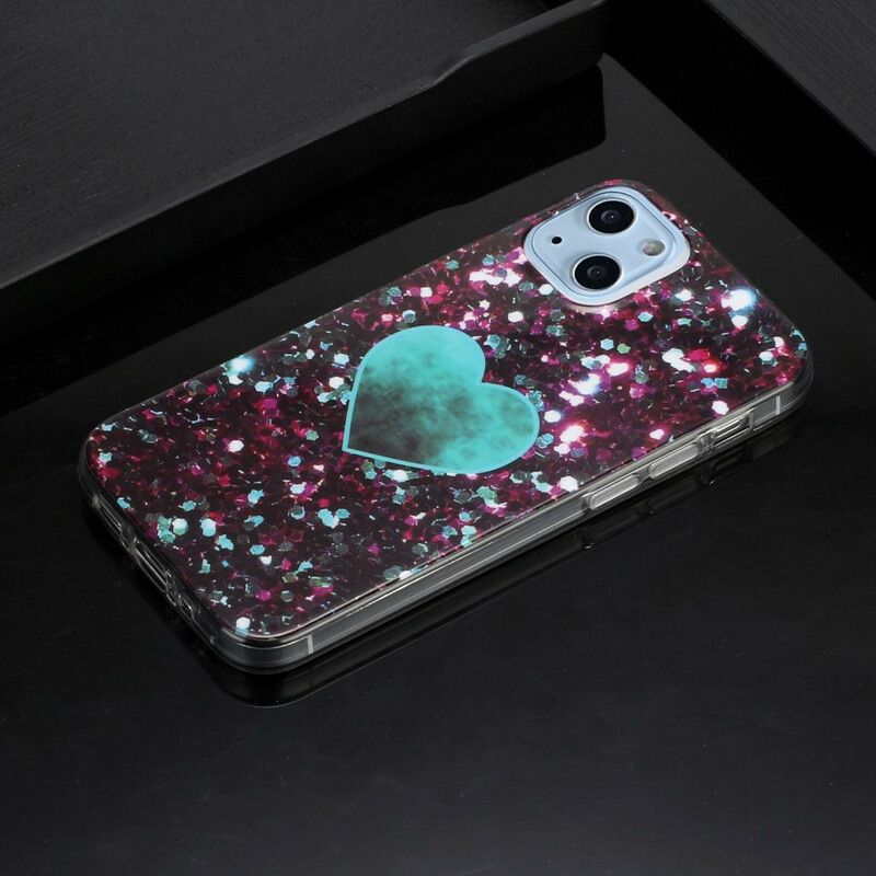 Hülle Iphone 13 Mini Handyhülle Glitter Marmor