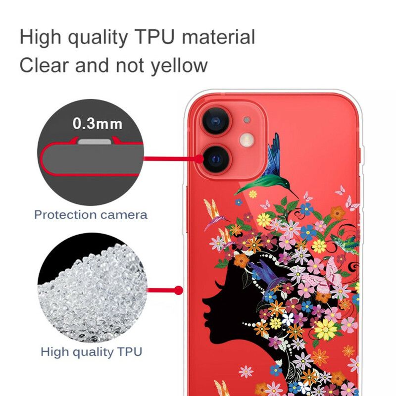Hülle Iphone 13 Mini Handyhülle Hübscher Blütenkopf