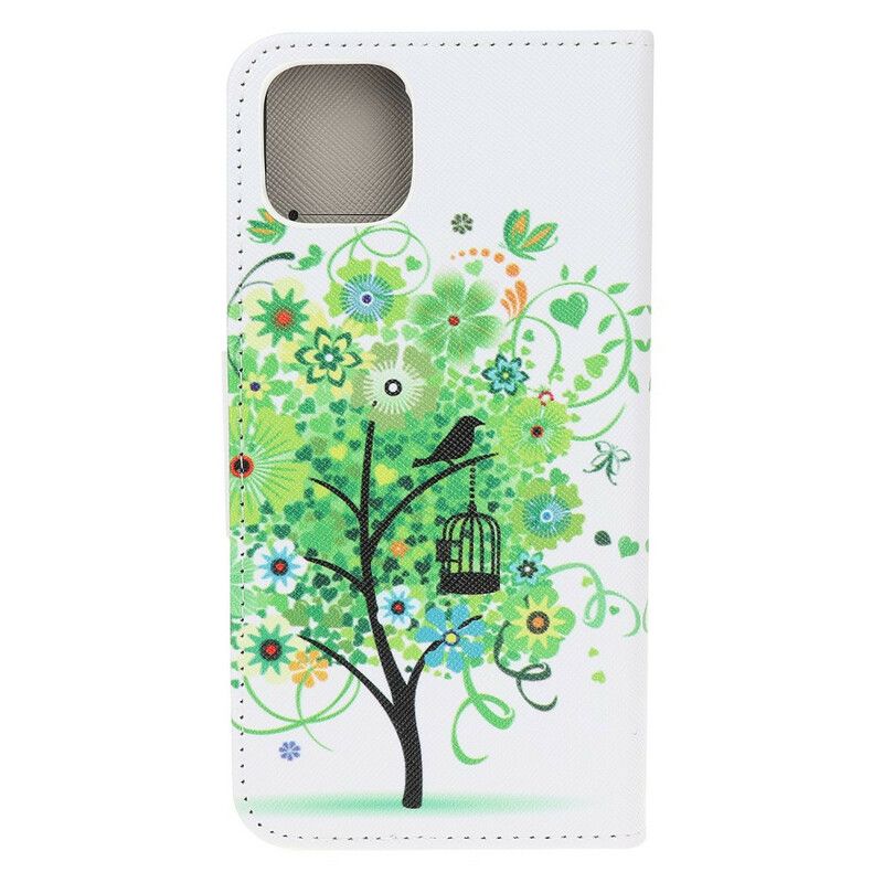 Lederhüllen Für Iphone 13 Mini Blühender Baum