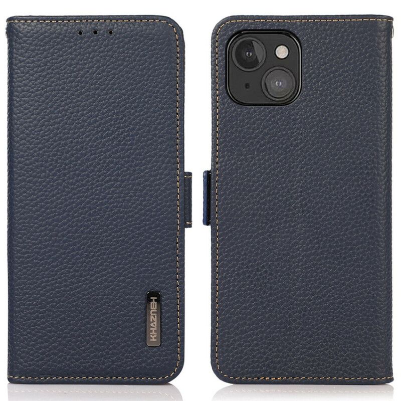Lederhüllen Für Iphone 13 Mini Khazneh Litschi-leder