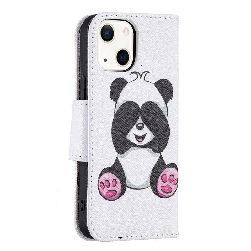 Lederhüllen Für Iphone 13 Mini Panda-spaß