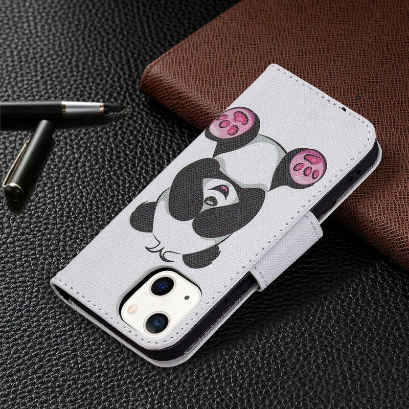 Lederhüllen Für Iphone 13 Mini Panda-spaß