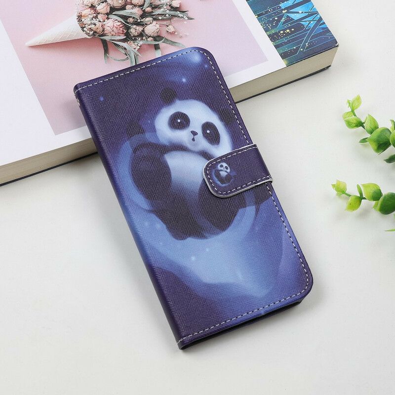 Lederhüllen Für Iphone 13 Mini Panda-weltraum