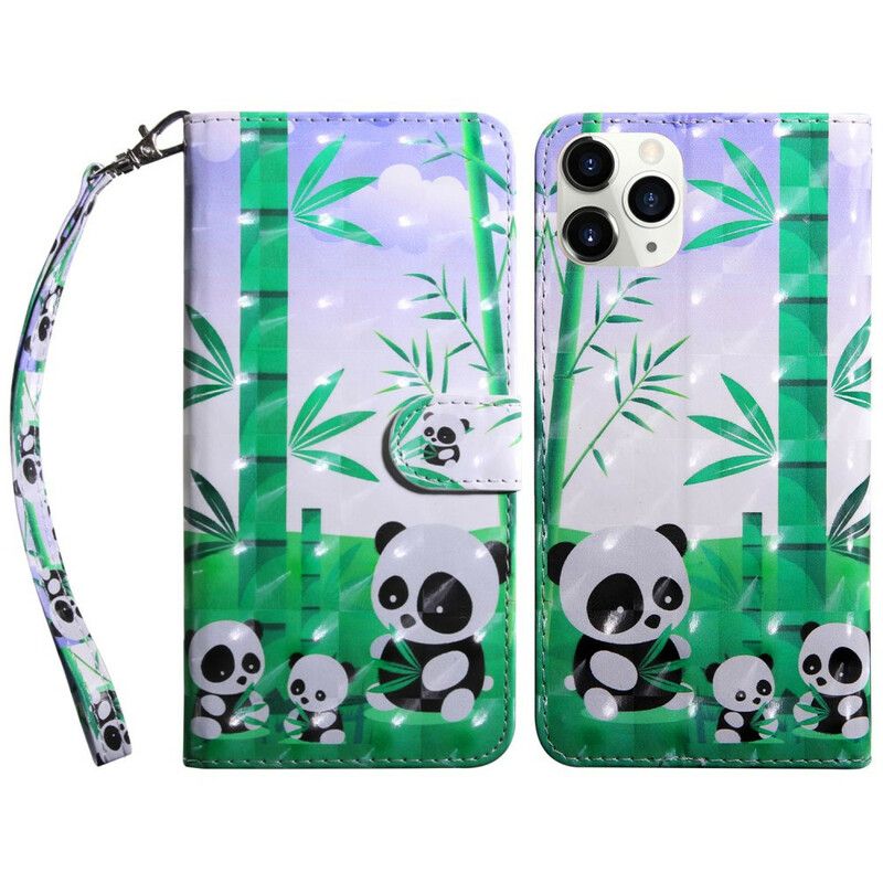 Lederhüllen Iphone 13 Mini Handyhülle Lichtpunkt-pandas