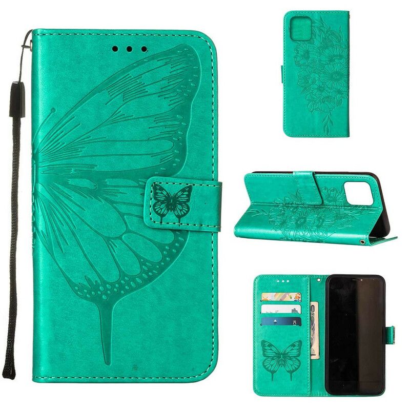 Lederhüllen Iphone 13 Mini Handyhülle Schmetterlingsdesign