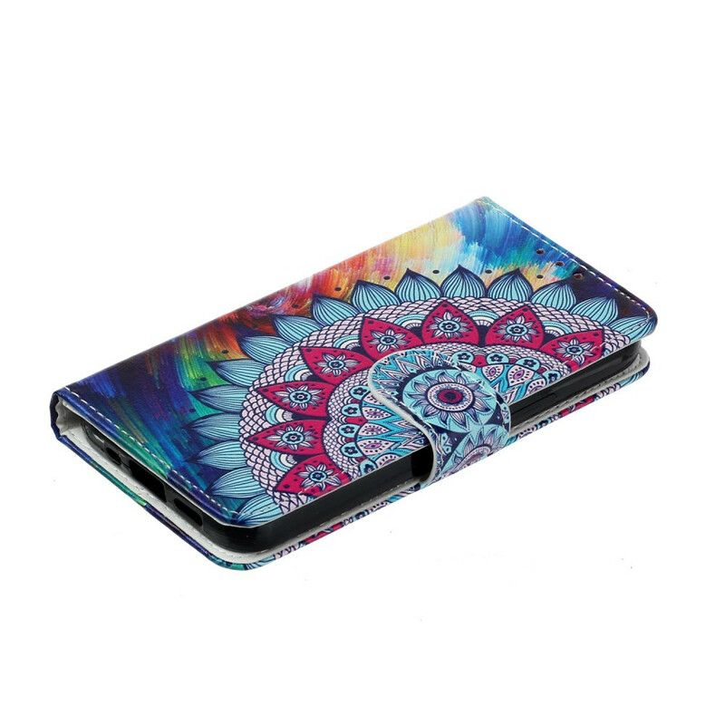 Lederhüllen Iphone 13 Mini Handyhülle Ultrafarbenes Mandala
