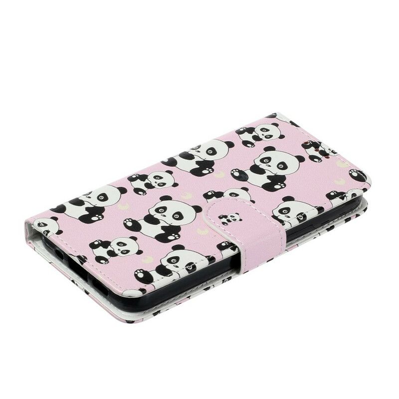 Lederhüllen Iphone 13 Mini Mehrere Pandas