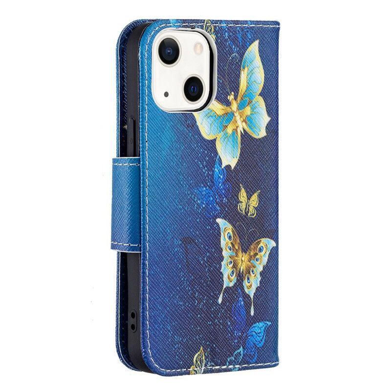 Lederhüllen Iphone 13 Mini Schmetterlingskönige