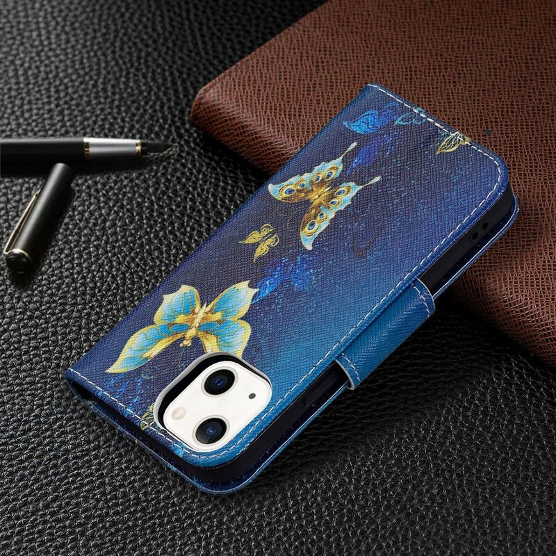 Lederhüllen Iphone 13 Mini Schmetterlingskönige
