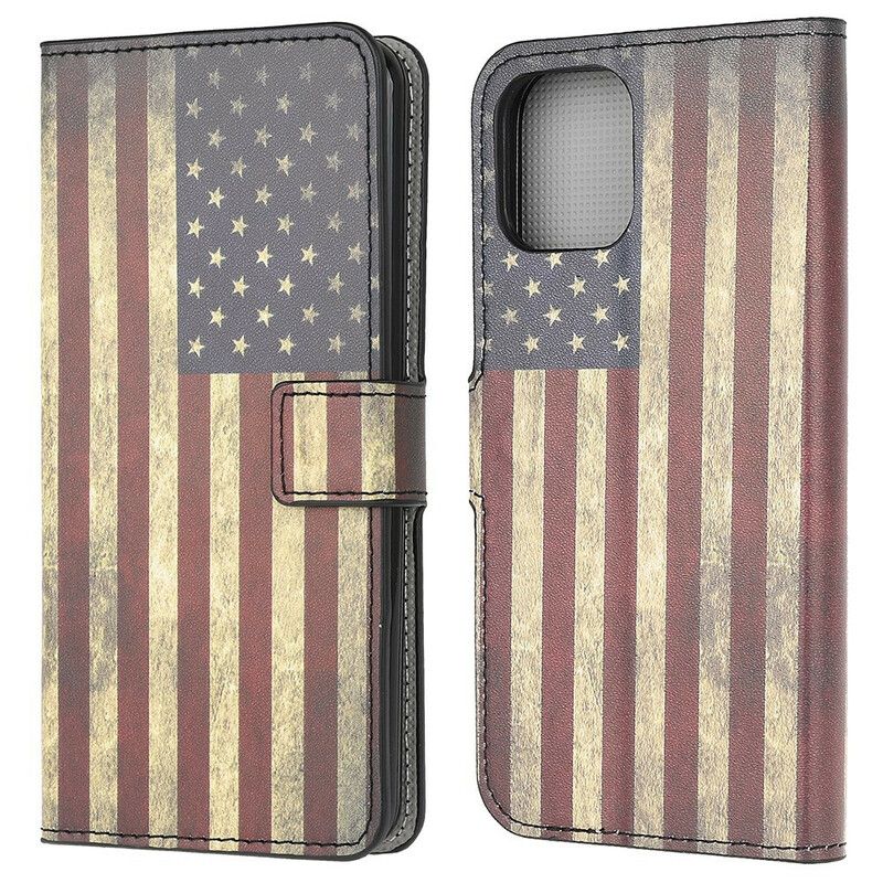 Lederhüllen Iphone 13 Mini Usa-flagge