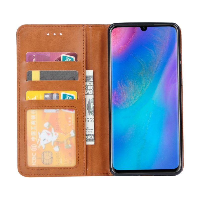 Flip Case Für Samsung Galaxy S20 Ultra Schwarz Kartenhalter Aus Kunstleder