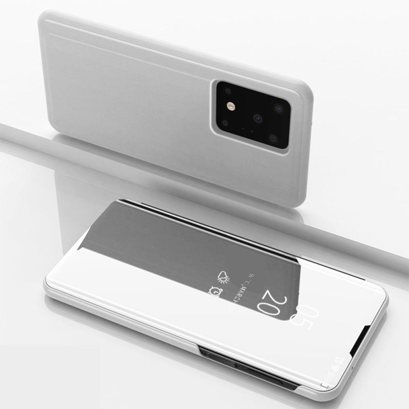 Flip Case Für Samsung Galaxy S20 Ultra Schwarz Spiegel