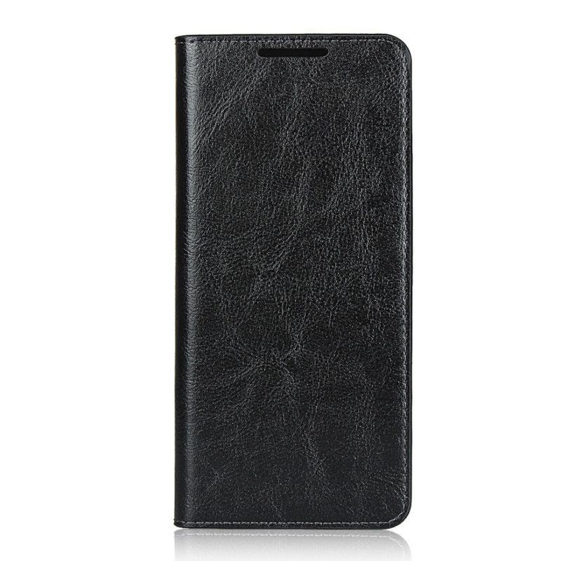 Flip Case Samsung Galaxy S20 Ultra Schwarz Echtes Leder