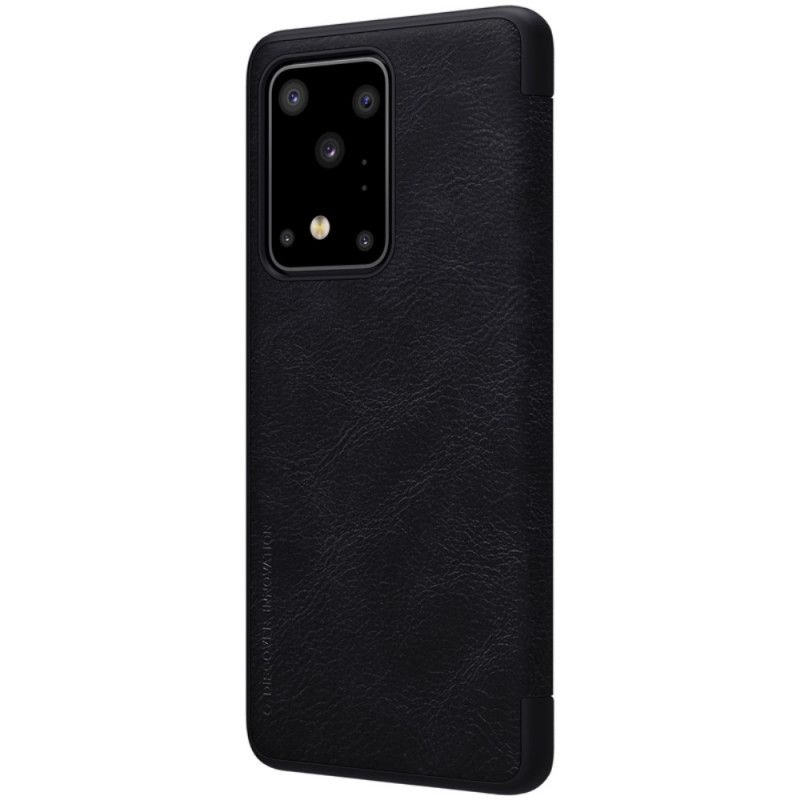Flip Case Samsung Galaxy S20 Ultra Schwarz Handyhülle Nillkin-Qin-Serie