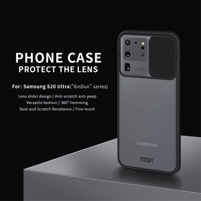Hülle Für Samsung Galaxy S20 Ultra Schwarz Abdeckung Des Mofi-Fotomoduls