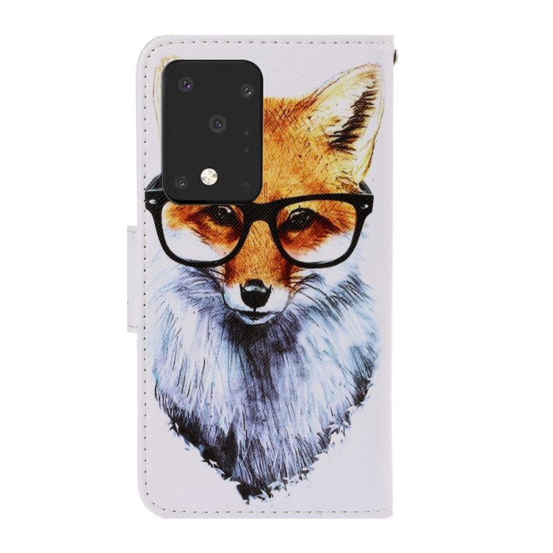 Lederhüllen Für Samsung Galaxy S20 Ultra Nerd-Tanga-Fuchs