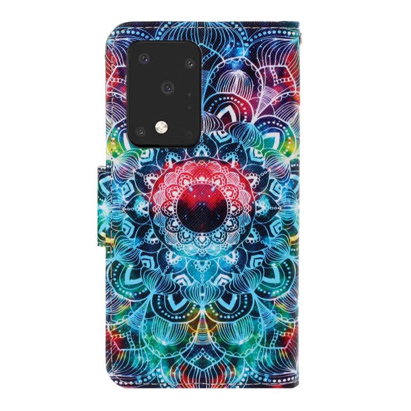 Lederhüllen Samsung Galaxy S20 Ultra Handyhülle Auffälliges Mandala Mit Tanga