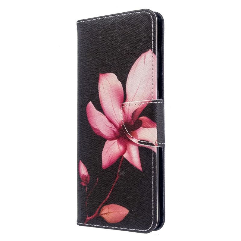 Lederhüllen Samsung Galaxy S20 Ultra Handyhülle Rosa Blume