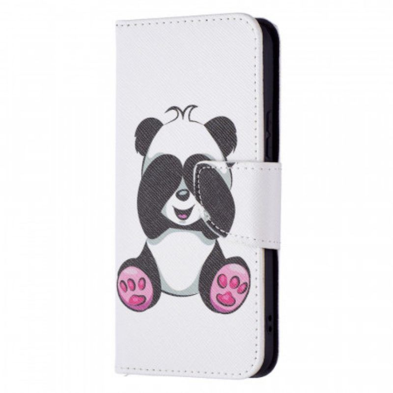 Flip Case Für Samsung Galaxy S22 5G Panda-spaß