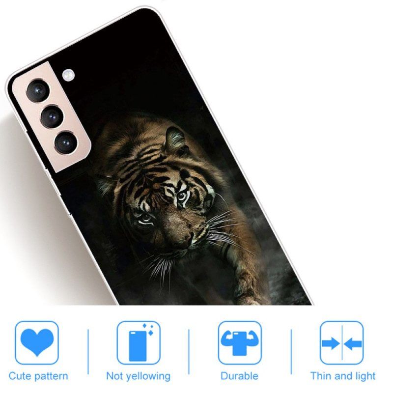 Handyhülle Für Samsung Galaxy S22 5G Flexibler Tiger