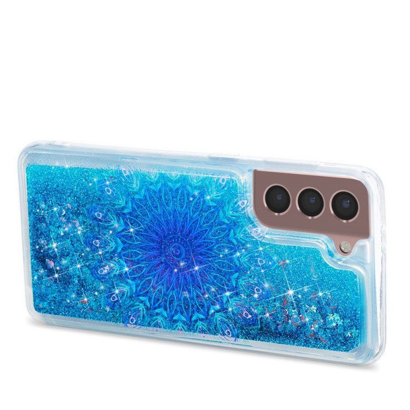 Handyhülle Für Samsung Galaxy S22 5G Glitzer-mandala