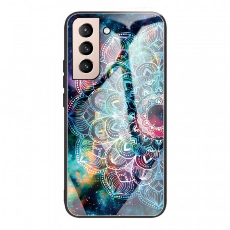 Handyhülle Für Samsung Galaxy S22 5G Mandala-gehärtetes Glas