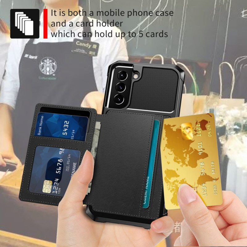 Hülle Für Samsung Galaxy S22 5G Multifunktionaler Kartenhalter
