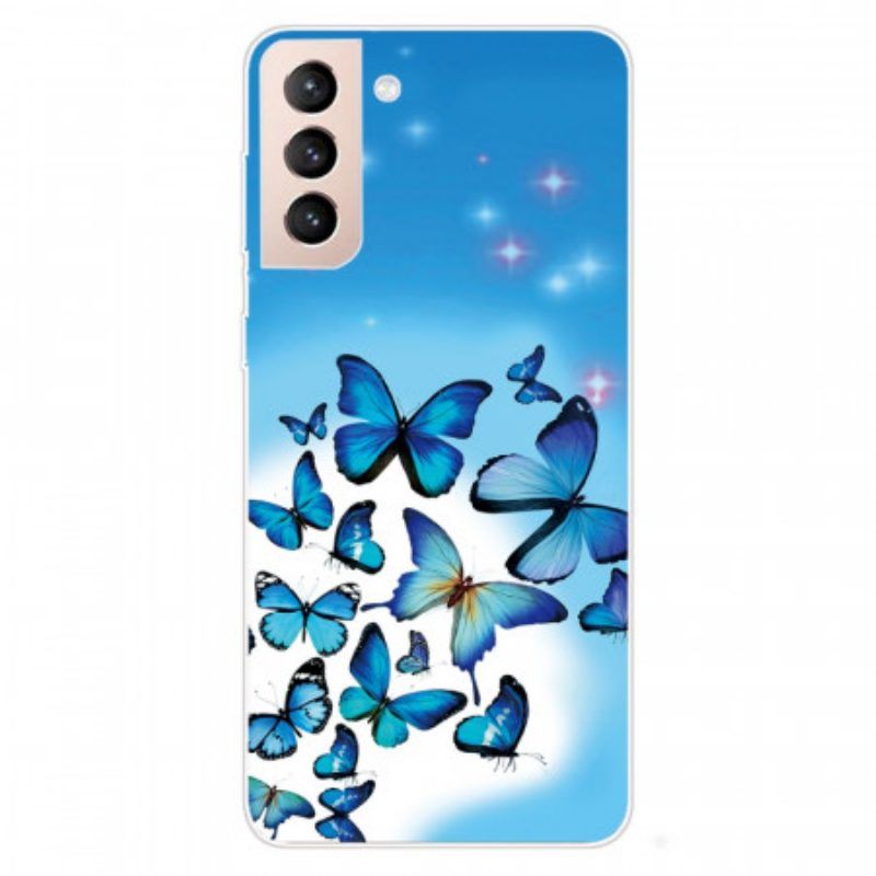 Hülle Für Samsung Galaxy S22 5G Schmetterlinge Schmetterlinge 2